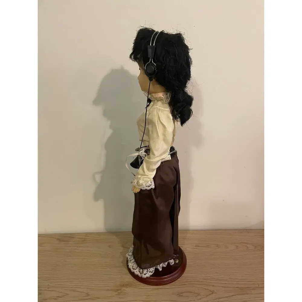 VTG 1981 A&H Bell System Telephone Operator Pioneers of America Doll w Stand